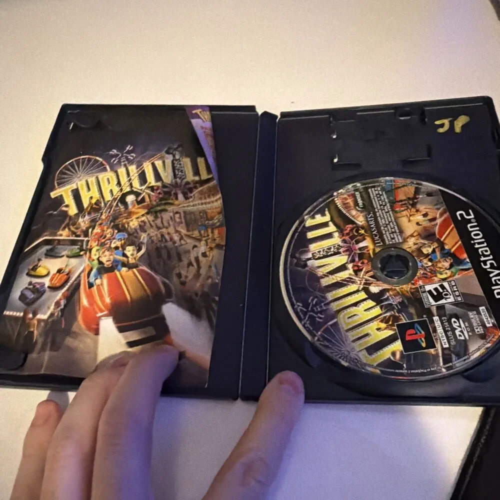 Thrillville (PlayStation 2 PS2) Black Label CIB COMPLETE & TESTED